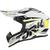 Capacete Trilha Motocross Off Road Fast 788 Skull Pro Tork Fechado Esportivo Masculino Femino Para Piloto Trilha Enduro BRANCO - AMARELO