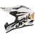 Capacete Trilha Motocross Off Road Fast 788 Skull Pro Tork Fechado Esportivo Masculino Femino Para Piloto Trilha Enduro BRANCO - LARANJA