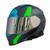 Capacete X11 Revo Pro Flagger Moto Motociclista Motoqueiro Verde