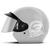 Capacetes De Moto Feminino Aberto Barato Liberty Three Viseira Cromada Pro Tork BRANCO