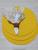 Capas de Sousplat Lisa em tecido de oxford para Discos de 35 cm Amarelo