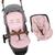 Capas Protetoras Bebê Conforto + Anatômica + Carrinho Rosa