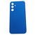 Capinha Capa Compatível Com Samsung Galaxy s23 fe case Aveludada Interior Azul