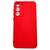 Capinha Capa compatível com Samsung Galaxy s23 plus tela 6.6 case Aveludada Interior Vermelho