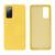 Capinha Celular para Galaxy S20 FE Silicone com Veludo Amarelo