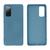 Capinha Celular para Galaxy S20 FE Silicone com Veludo Azul Caribe