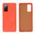 Capinha Celular para Galaxy S20 FE Silicone com Veludo Laranja 