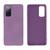 Capinha Celular para Galaxy S20 FE Silicone com Veludo Roxo Claro