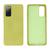 Capinha Celular para Galaxy S20 FE Silicone com Veludo Verde Abacate