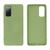 Capinha Celular para Galaxy S20 FE Silicone com Veludo Verde Menta