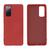 Capinha Celular para Galaxy S20 FE Silicone com Veludo Vermelho