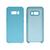 Capinha Celular para Galaxy S8 Silicone Aveludado Azul Piscina