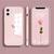 Capinha Com Traseira De Vidro Compatível com iPhone XR  iPhone 11 6.1  iPhone 12 Pro Max Iphone 12 Pro Max - Rosa Nude