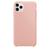 Capinha Compatível Com Apple iPhone 11 Pro Max Silicone Aveludado Rosa Creme