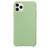 Capinha Compatível Com Apple iPhone 11 Pro Max Silicone Aveludado Verde Menta