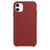 Capinha Compatível Com Apple iPhone 11 Silicone  Vermelho Escuro