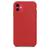 Capinha Compatível Com Apple iPhone 11 Silicone  Vermelho Fosco