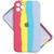 Capinha Compatível com iPhone 11 Pro Max Rainbow Arco-Íris Silicone Aveludada - Várias Cores Rainbow-dash