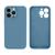 Capinha Compatível com iPhone 13 Pro Silicone Premium Macio e Confortável com Interior Aveludado Azul Caribe