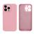 Capinha Compatível com iPhone 13 Pro Silicone Premium Macio e Confortável com Interior Aveludado Rosa Chiclete