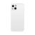 Capinha Compatível com iPhone 13 Silicone Vidro Fosco com Proteção Camera Lentes de Safira Branco