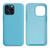 Capinha Compatível com iPhone 15 Pro Max Silicone com interior Aveludada Diversas Cores Azul Piscina