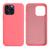 Capinha Compatível com iPhone 15 Pro Max Silicone com interior Aveludada Diversas Cores Rosa Neon
