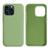 Capinha Compatível com iPhone 15 Pro Max Silicone com interior Aveludada Diversas Cores Verde Menta