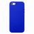 Capinha Compatível Com iPhone 5 E 5s Se Silicone com interior aveludado Diversas Cores Azul Bic