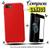 Capinha Compatível Com iPhone 7 / 8 / SE 2020 + Película de Vidro 3D Vermelho