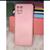 Capinha De Celular Para  Motorola G100 Silicone Case Com Aveludada 05 rosa claro 