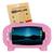 Capinha Infantil Compatível com Tablet Multilaser M10A M10 Capa Anti Queda Antiderrapante + Pelicula de Vidro Rosa