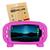 Capinha Infantil Compatível com Tablet Multilaser M10A M10 Capa Anti Queda Antiderrapante + Pelicula de Vidro Pink