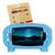 Capinha Infantil Compatível com Tablet Multilaser M10A M10 Capa Anti Queda Antiderrapante + Pelicula de Vidro Azul Claro