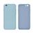 Capinha iPhone 6 e 6S Proteção Câmera Silicone Azul Bebê