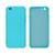 Capinha iPhone 6 e 6S Proteção Câmera Silicone Azul Piscina