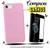 Capinha iPhone 7 / 8 / SE 2ª Geração Com Película de Vidro 5D Ultra Resistente Rosa-claro
