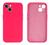 Capinha para Celular Emborrachada Aveludada Compatível com iPhone 13 6.1 Iphone 13 Rosa - Pink