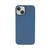Capinha Silicone Aveludado Compatível com iPhone 14 Azul Caribe