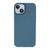 Capinha Silicone Aveludado para iPhone 14 Plus Azul Caribe