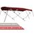 Capota Toldo Nautico 4 Arcos 4m Comprimento Estrutura Reforçada P/ Lanchas, Barcos de Aluminio e Botes Vermelho