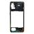 Carcaça Aro Lateral + Botões Compatível Galaxy A71 Preto
