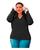 Cardigan Plus Size Blusa Feminina Tricot Botões Frio Casual Preto