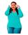 Cardigan Plus Size Blusa Feminina Tricot Botões Frio Casual Verde claro