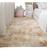 Carpete Sala Peludo Felpudo Luxo Fofo 3,50 X 2,50 M Bege Mesclado