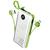 Carregador Portátil 20000 mah Power Bank 3em1 Bateria  Branco-Verde