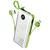 Carregador Portátil 20000 mah Power Bank 3em1 para Iphone e Samsung Branco-Verde