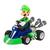 Carrinho Boneco Action Figure Super Mario Kart Fricção Verde