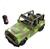 Carrinho Brinquedo Controle Remoto Jeep Militar Camuflado Corrida Carro Presente Menino Criança Verde