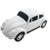 Carrinho brinquedo FUSCA ANTIGO 22 cm meninos Branco